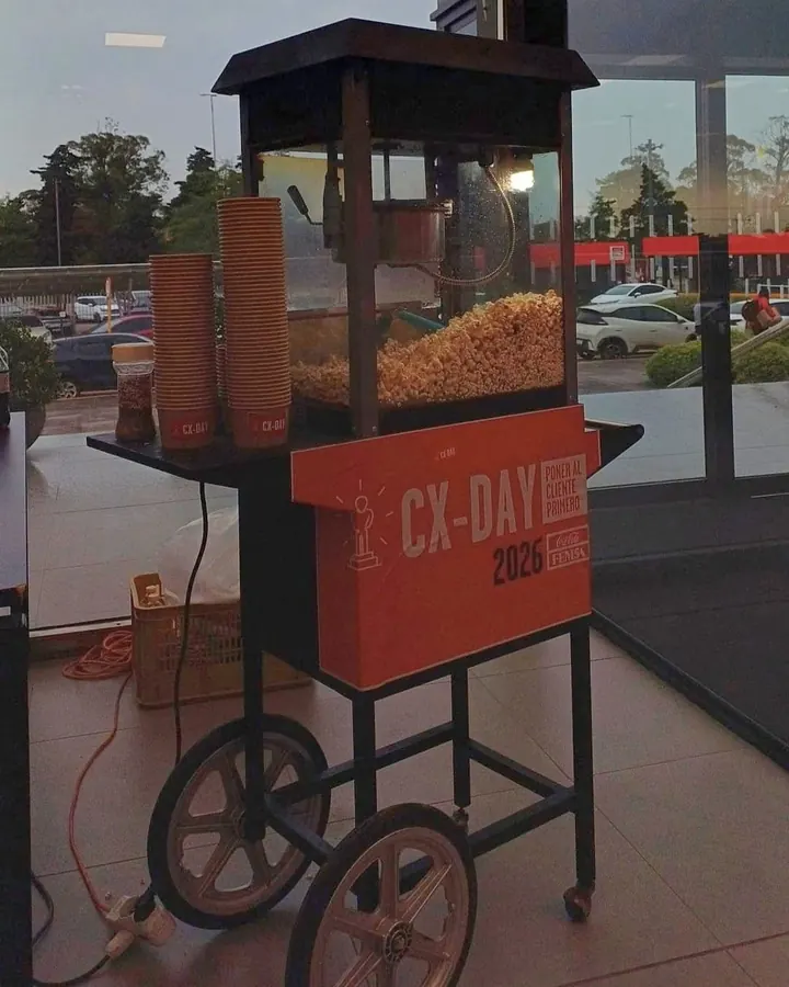 Carrito personalizado con la marca del evento